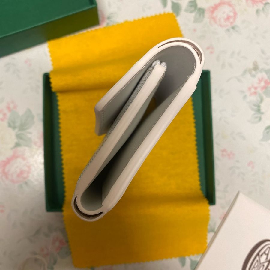 Goyard Gabriel wallet (white) 三摺短銀包 白色-8
