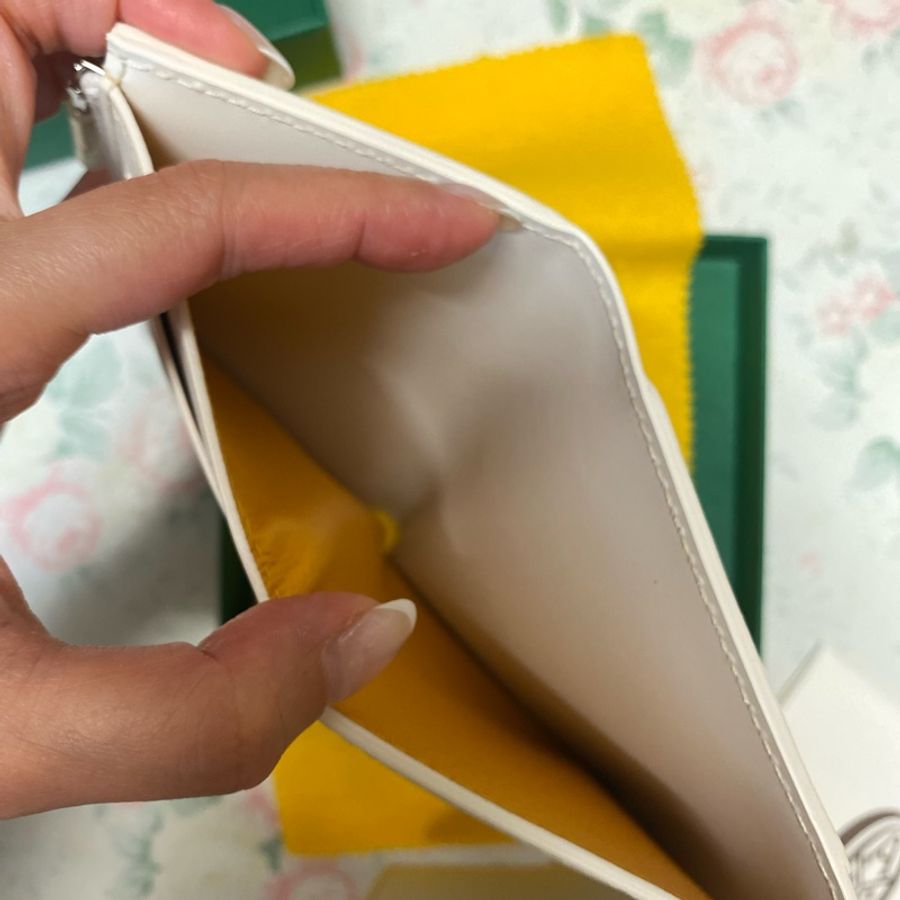 Goyard Gabriel wallet (white) 三摺短銀包 白色-10
