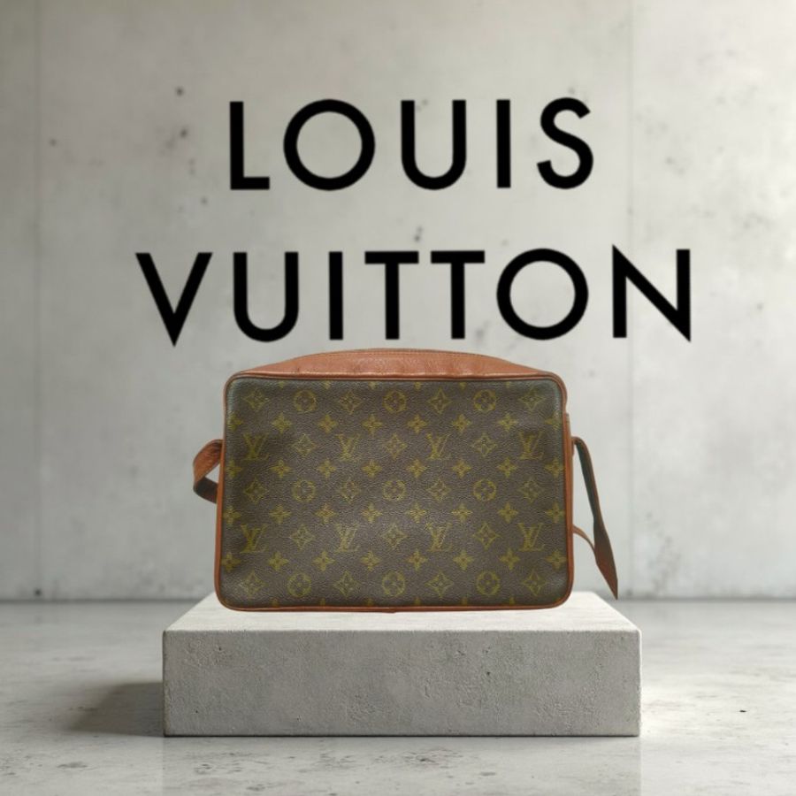 💪爸氣降價👔限時優惠只到8/16‼️㊣✨Louis Vuitton✨路易威登 LV 老花 紅皮 相機包 肩背包 腋下包/二手精品/二手包🌳二手樹屋🌳-0