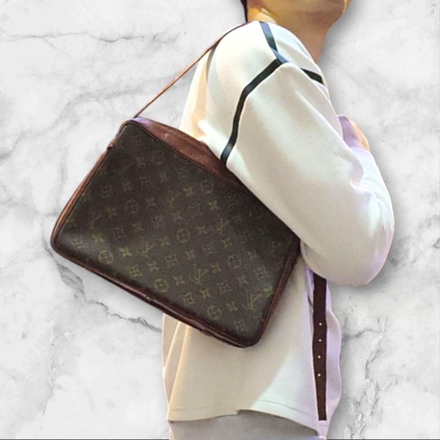 ㊣✨Louis Vuitton✨路易威登 LV 老花 紅皮 相機包 肩背包 腋下包/二手精品/二手包🌳二手樹屋🌳-50