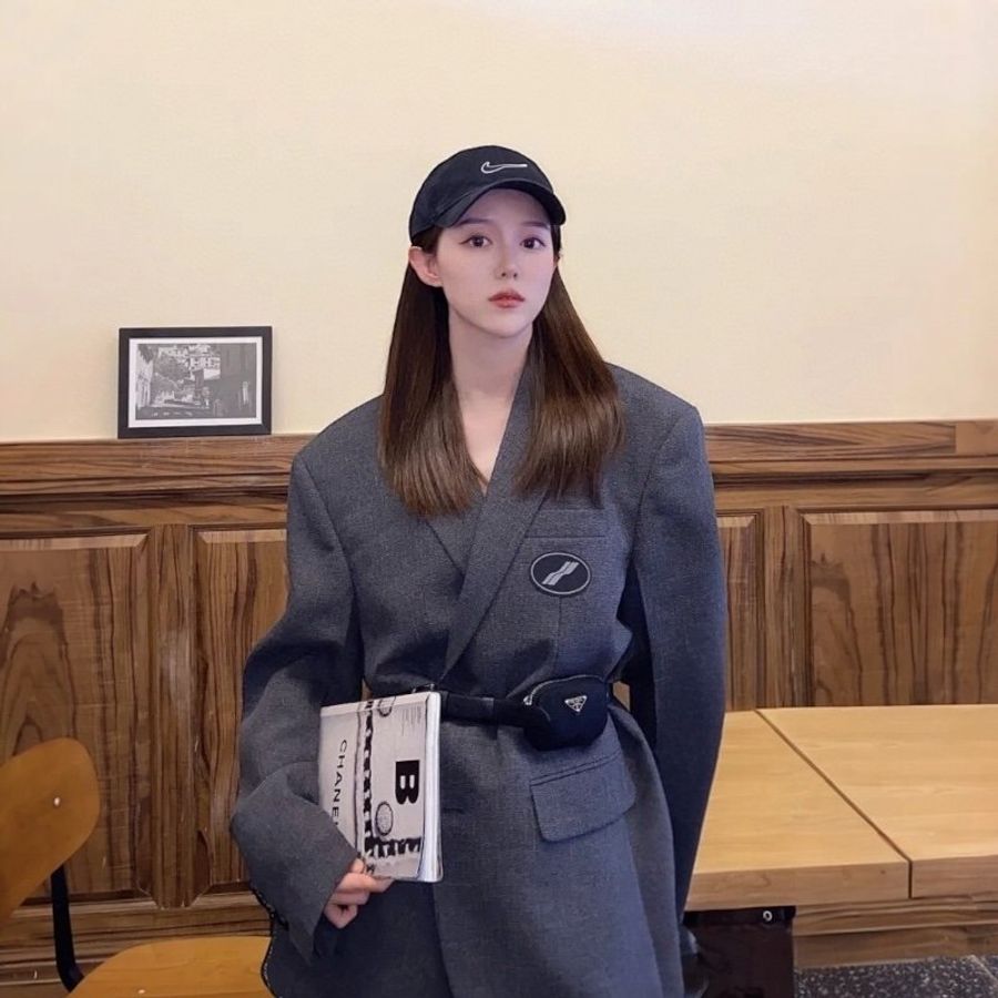 🌿春季限時降價🌿Prada 1CN076 女款編織尼龍腰帶 附可拆卸萬用袋可放信用卡/AirPods 黑色 腰帶長103公分-4