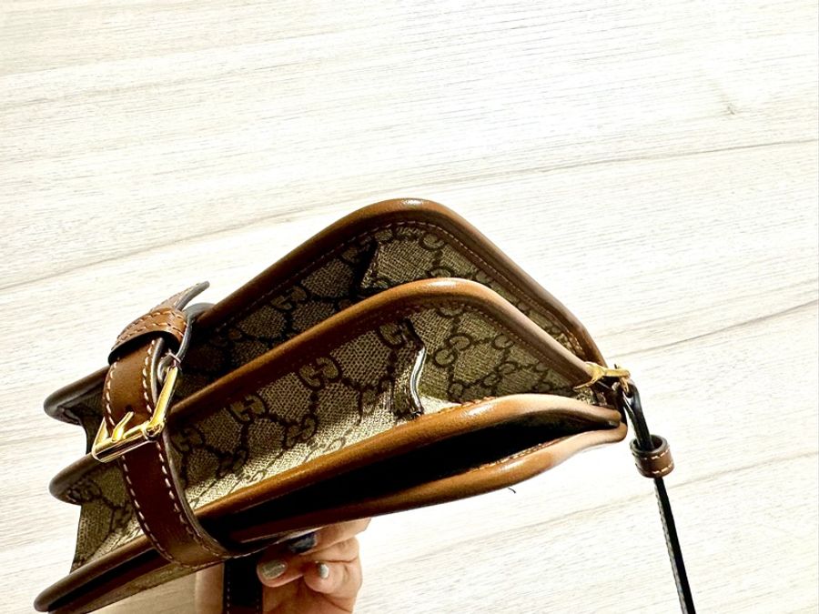 Gucci 671620 92TCG 8563 Retro 迷你復古搭扣斜背包-4