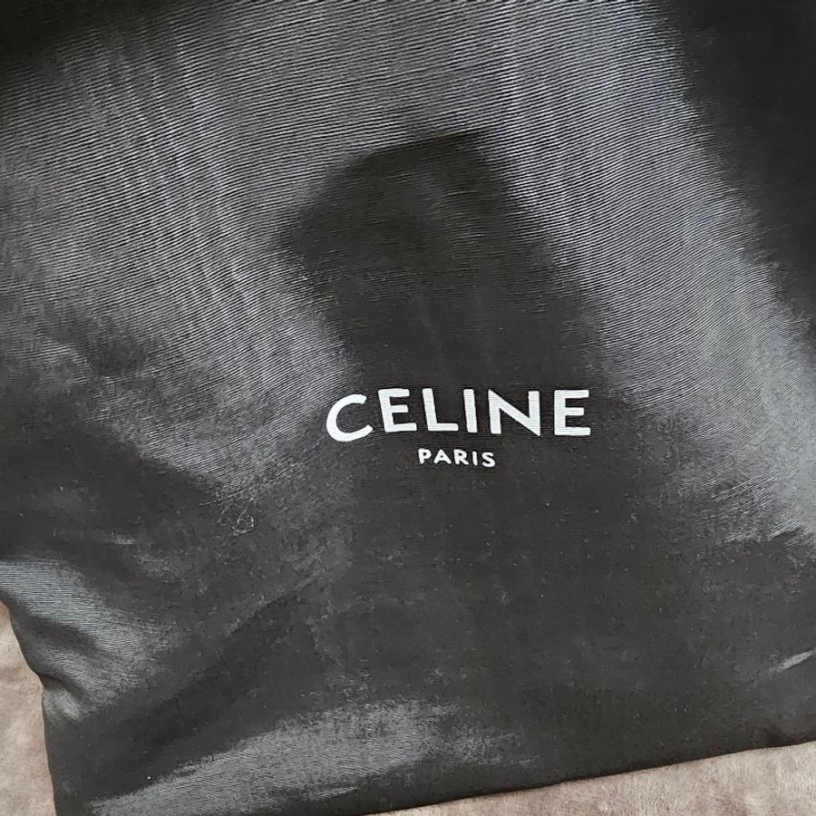 CELINE TABOU 標誌印花 小紅書爆款 牛皮革 肩帶 手提包 肩背包 老花 鎖頭 近全新-12