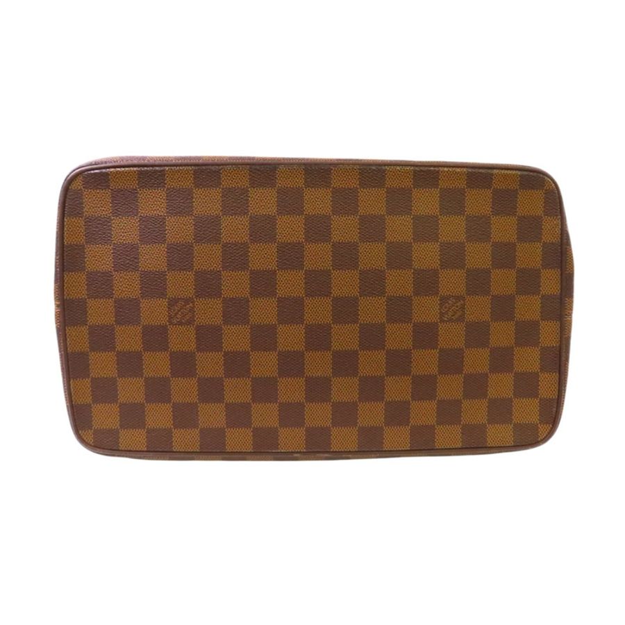 棕色棋盤格帆布 Saleya PM 肩背包 N51182-3