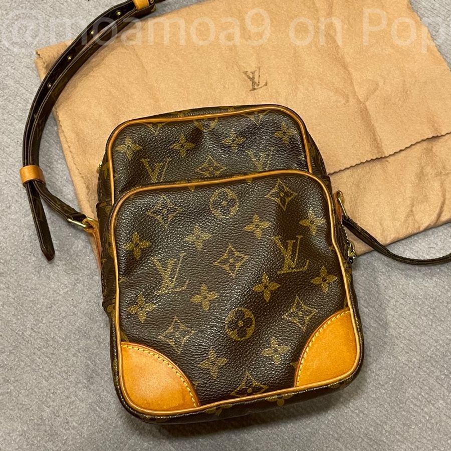 LV Louis Vuitton Monogram 斜背包/雙層相機包-5