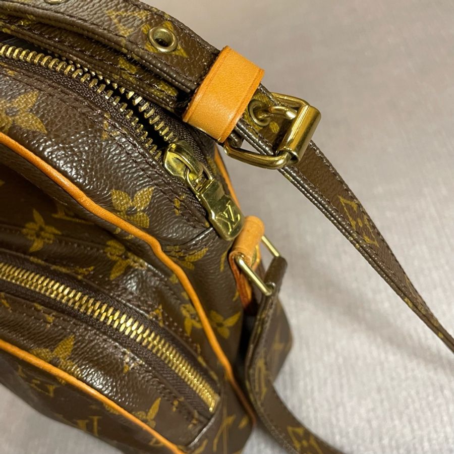 LV Louis Vuitton Monogram 斜背包/雙層相機包-18