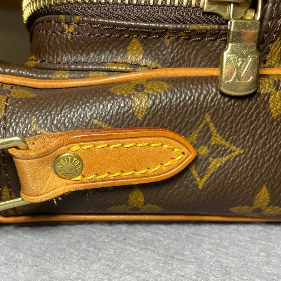 LV Louis Vuitton Monogram 斜背包/雙層相機包-19