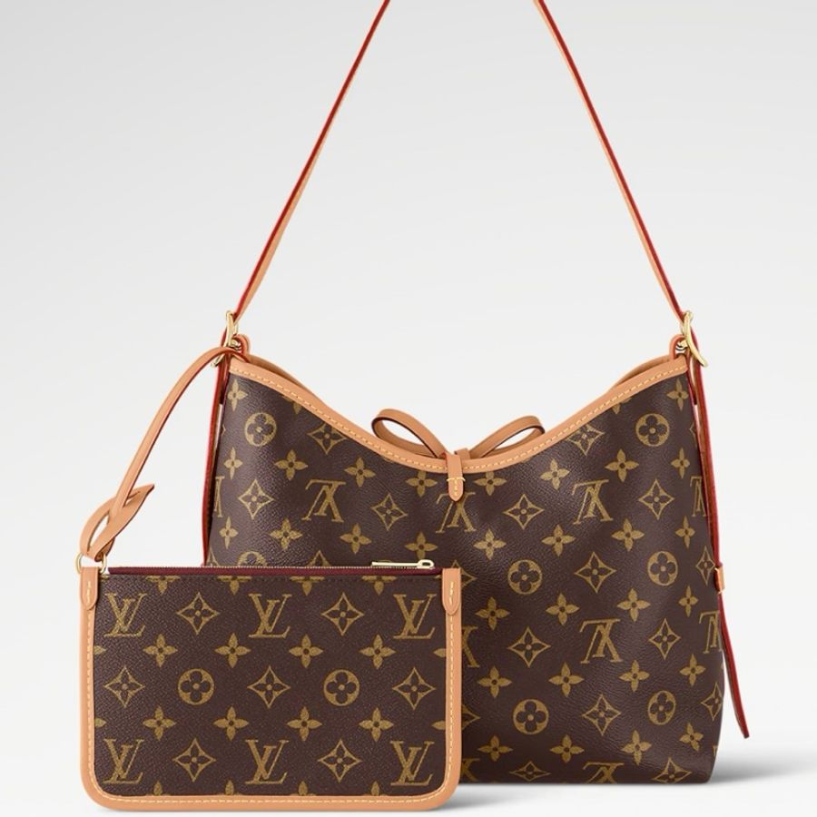 莉亞精品♡LV M46203 Carryall PM 經典老花carryall 附小袋 全新-5