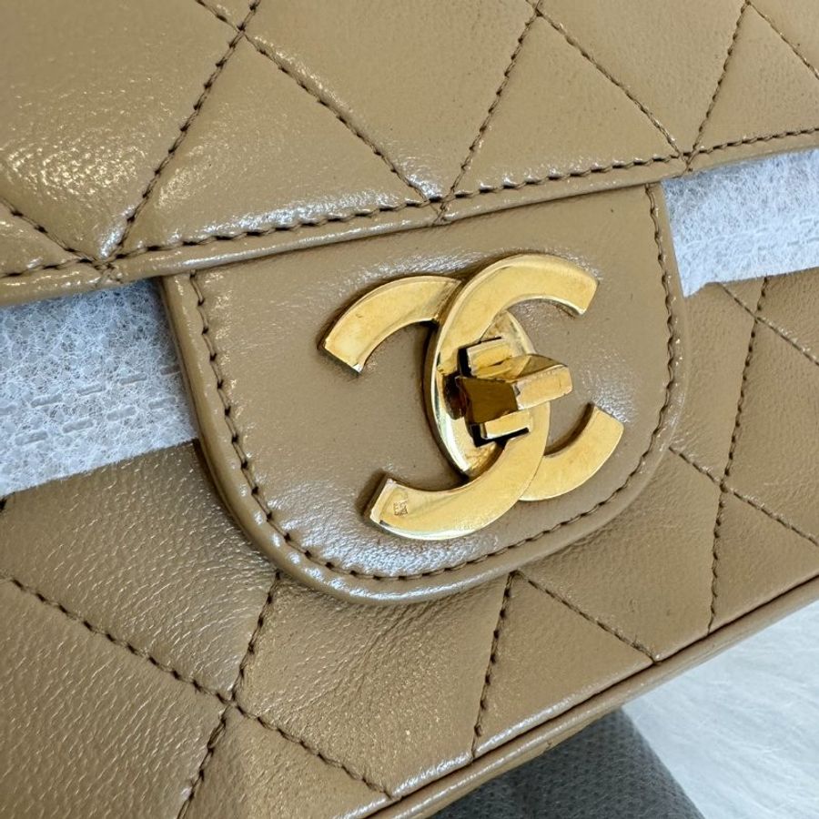 Chanel 復古老香 CF25 鏈條 雙翻蓋肩背包-3