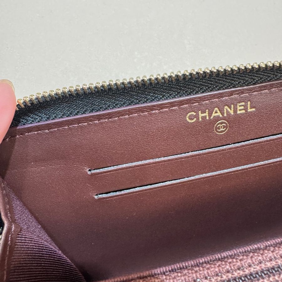 香奈兒CHANEL黑色羊毛呢金釦海軍徽章ㄇ拉中夾A70330 限量收藏級絕美小物 ⚓️-10