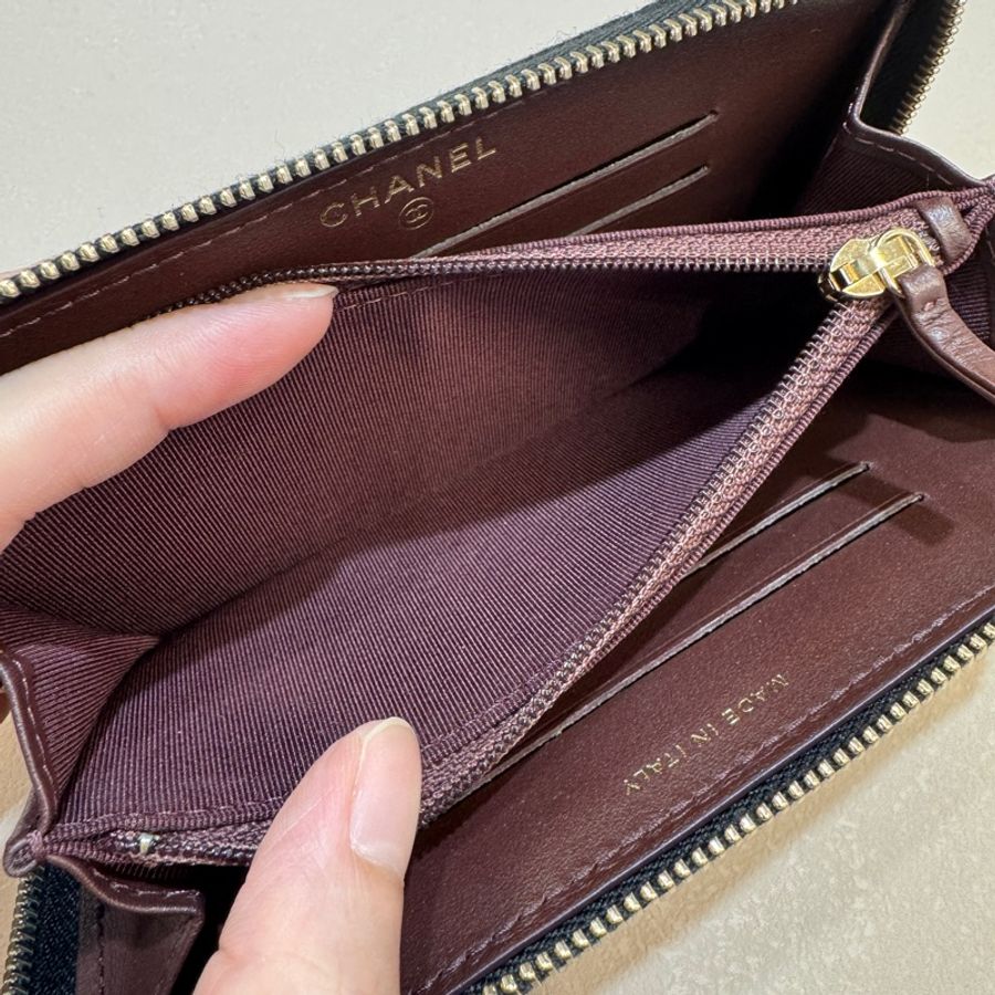 香奈兒CHANEL黑色羊毛呢金釦海軍徽章ㄇ拉中夾A70330 限量收藏級絕美小物 ⚓️-11