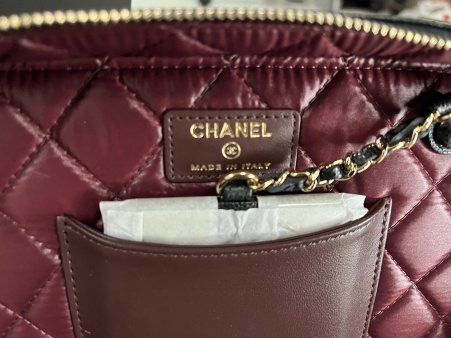 CHANEL 香奈兒 魚子醬 荔枝皮 化妝箱 （近新閑置品）-12