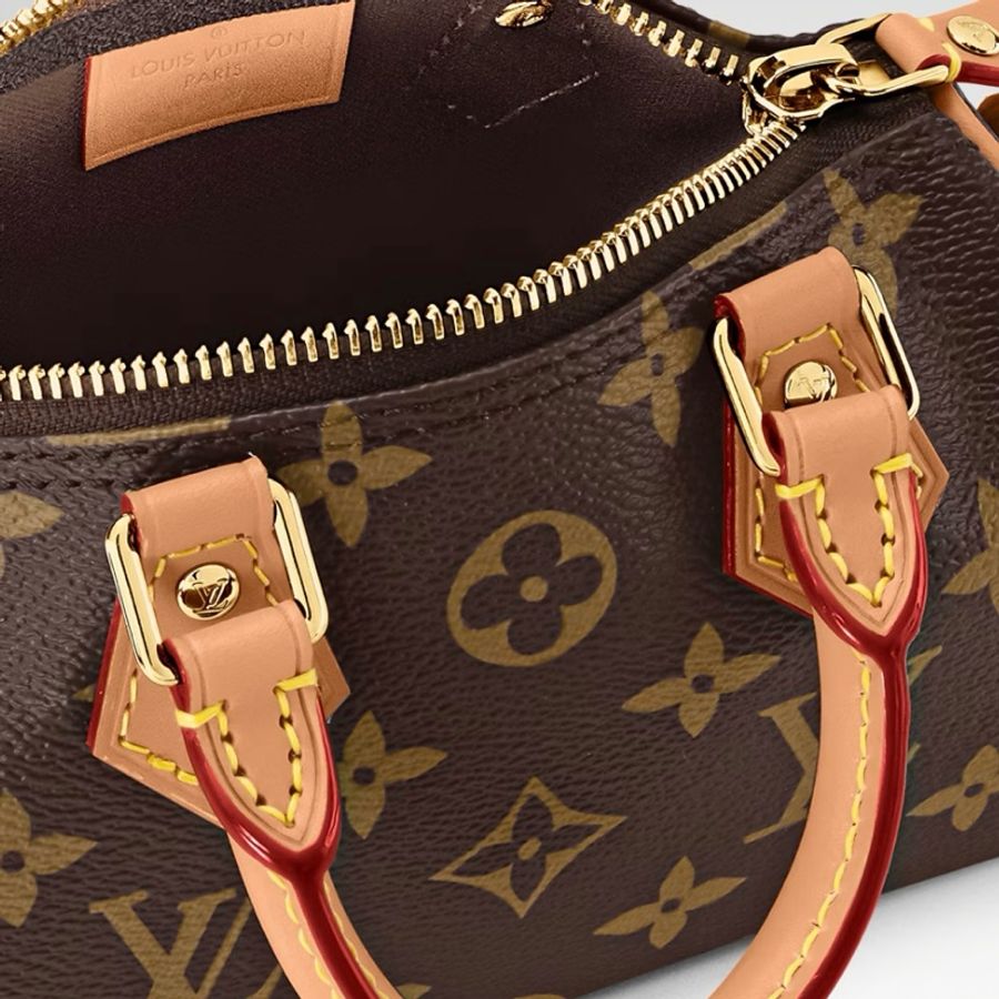 莉亞精品♡LV M81085 Nano Speedy 經典老花迷你波士頓包 全新-3