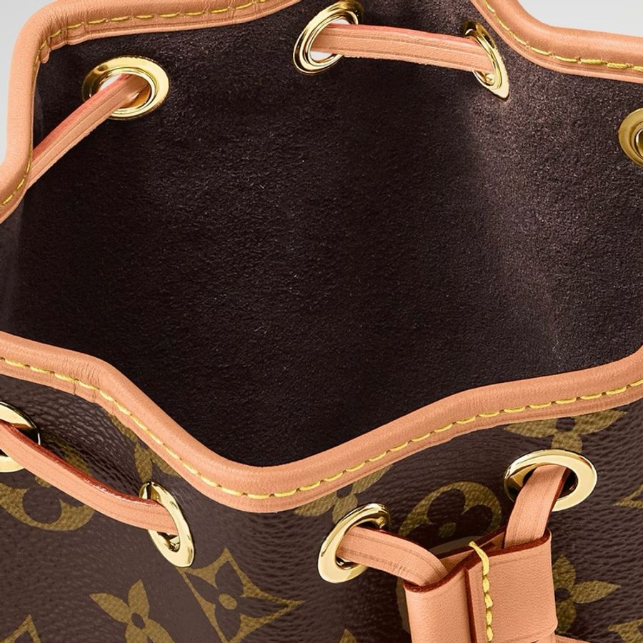 莉亞精品♡LV M81266 Nano noé 經典老花迷你水桶包 全新-4