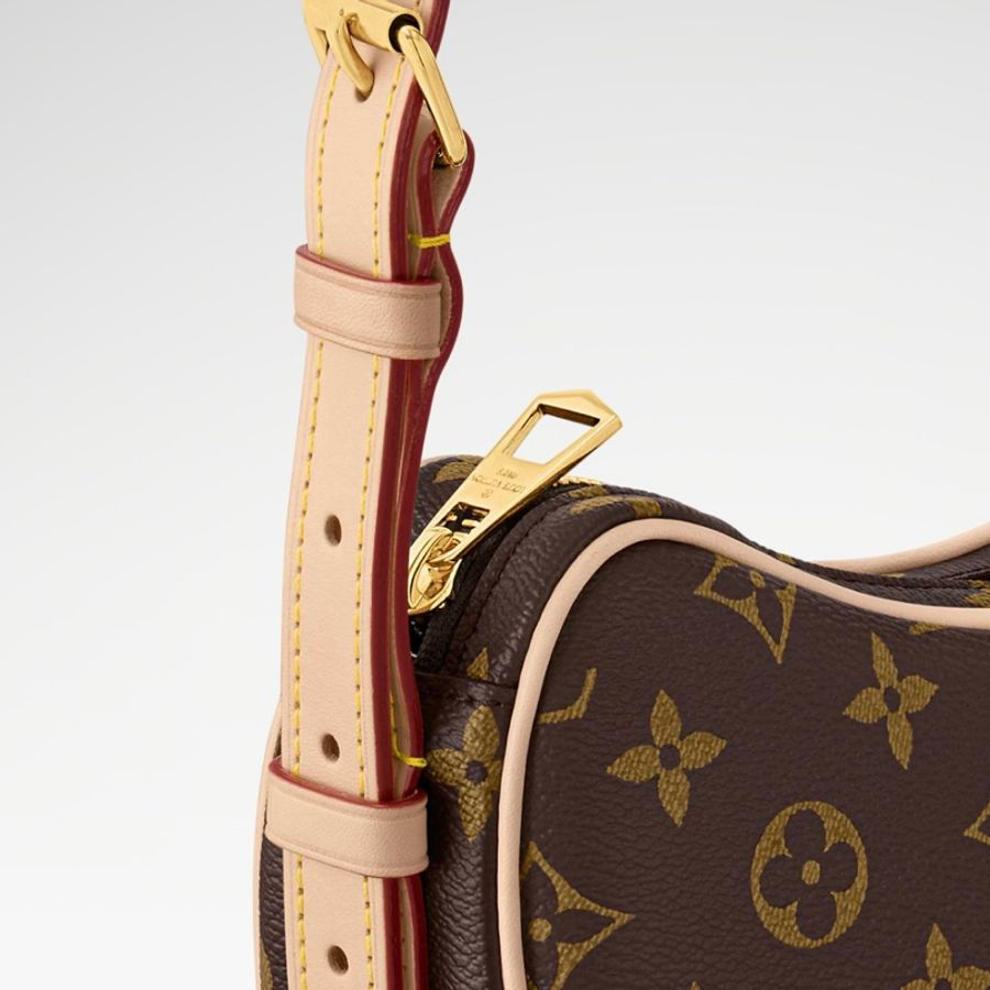 莉亞精品♡LV M46828 Croissant MM 經典老花碗豆包附迷你小包 全新-2