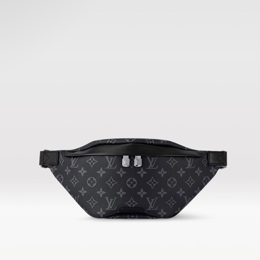 莉亞精品♡LV M46035 Discovery PM 黑灰老花經典胸包 全新-0