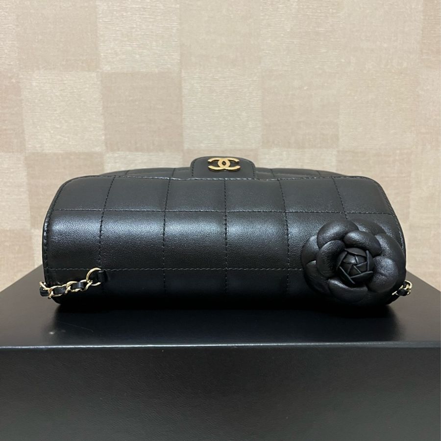 Chanel Vintage香奈兒山茶花冰格包-2