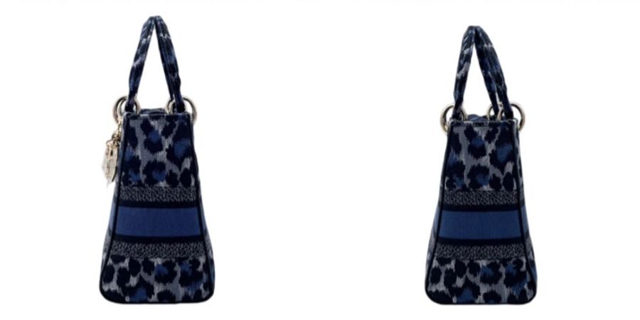 「JL精品代購」極新Dior 豹紋肩背托特包-4