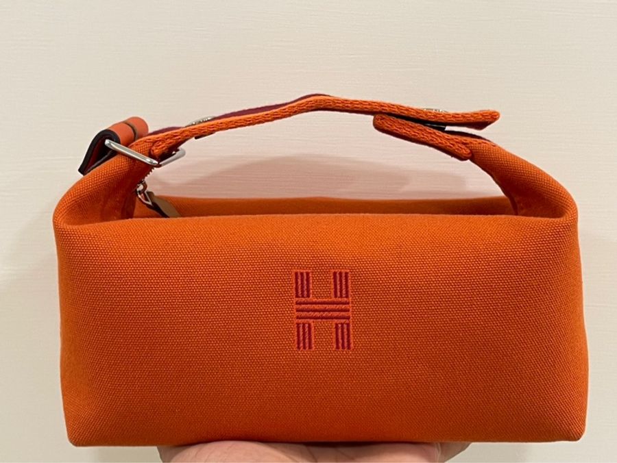 Hermes 愛馬仕 Bride-a-Brac case 飯盒包 洗簌包 橙色-0