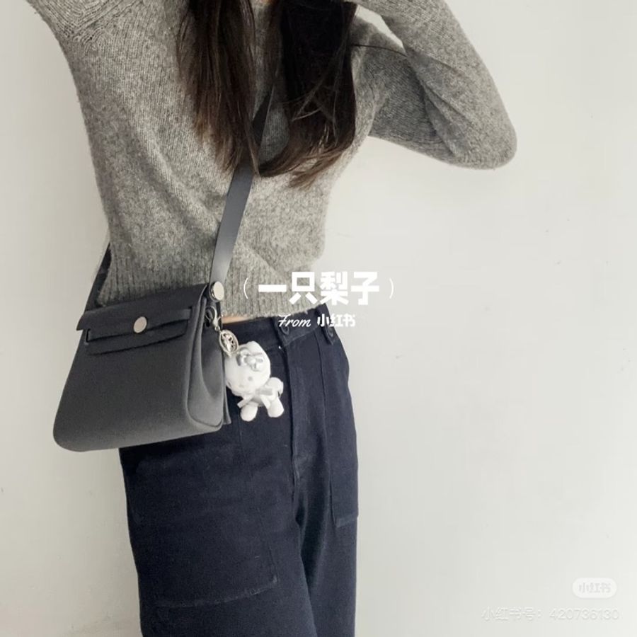 愛馬仕 Hermès Mini Herbag Zip 20 Ardoise 85 石板灰銀釦 肩背包/ 斜背包-1