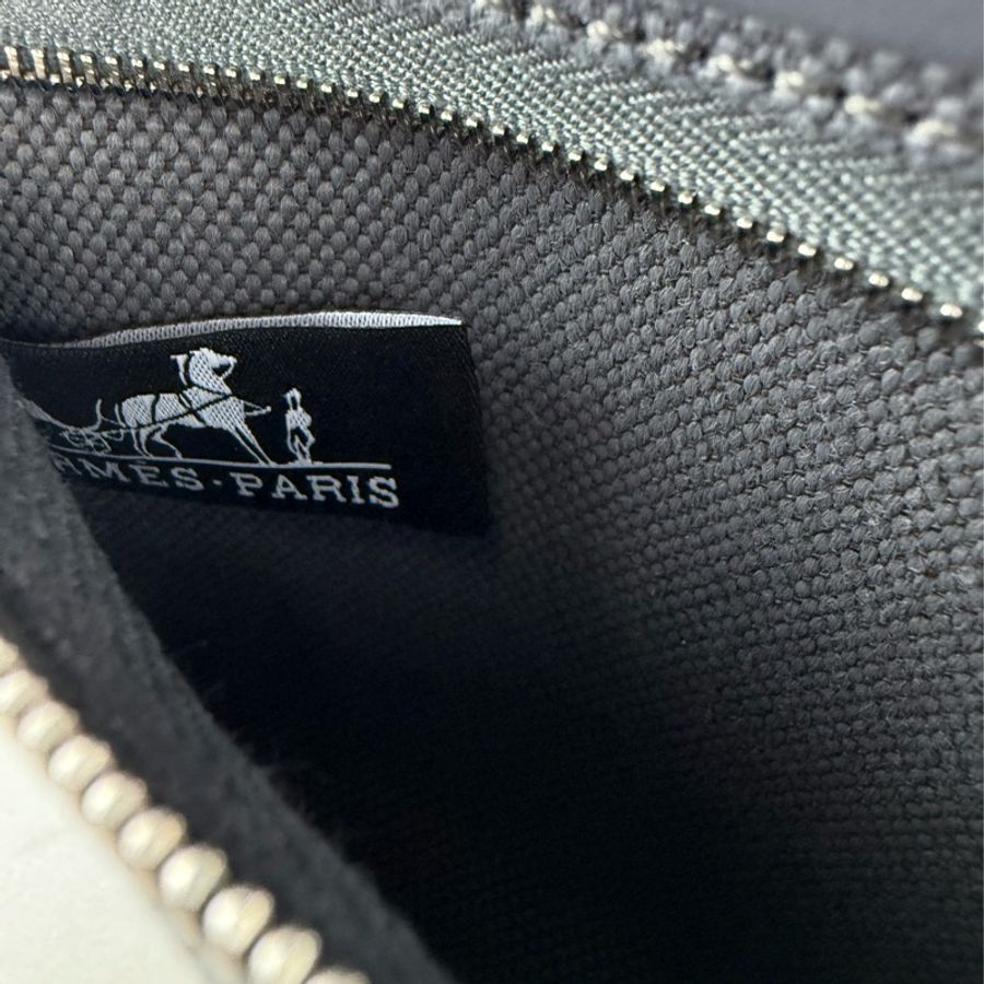 愛馬仕 Hermès Mini Herbag Zip 20 Ardoise 85 石板灰銀釦 肩背包/ 斜背包-16