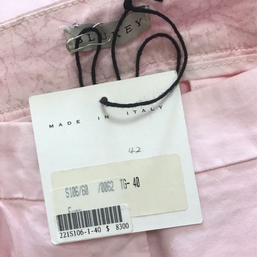 43)全新義大利精品Blukey粉色長褲 40號-2