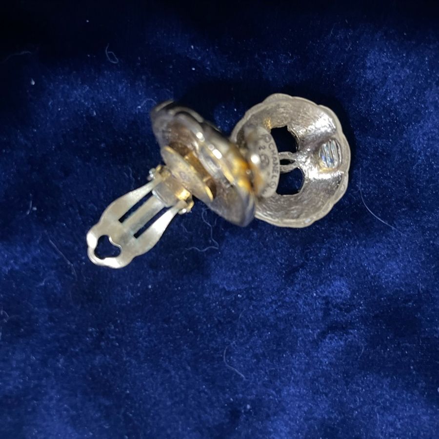 chanel 香奈兒 雙c logo 耳機 vintage 鍍金-10