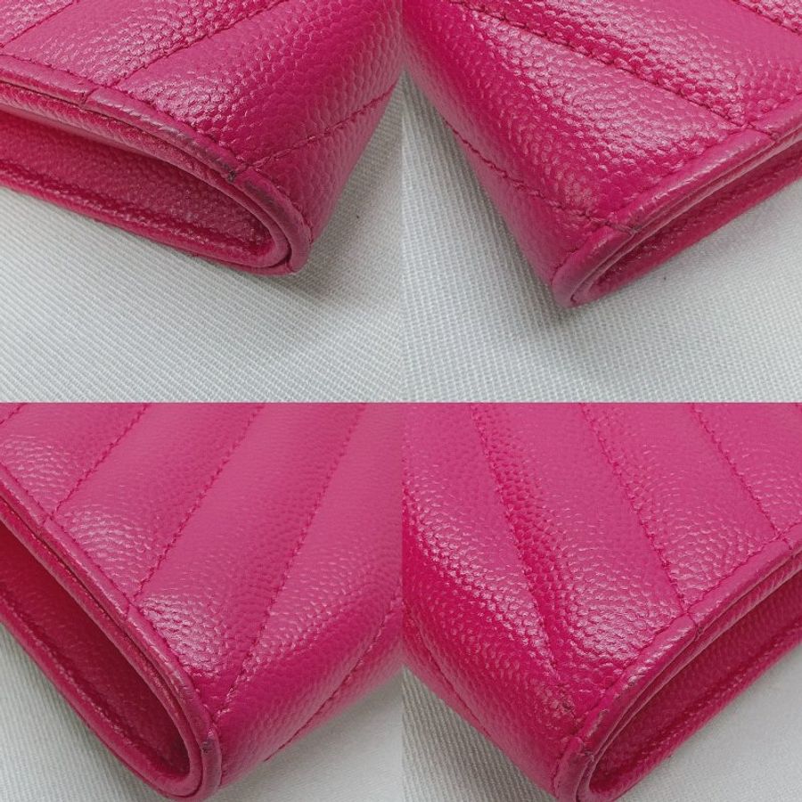 【YSL 桃金魚子醬信封長夾】-9