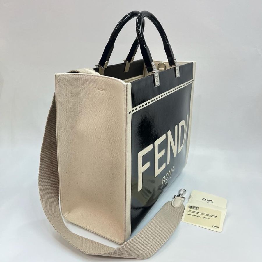 Fendi sunshine tote ( Black )-1