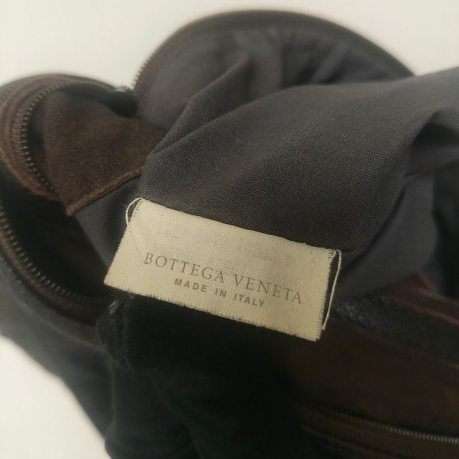 【8成新】㊣✨Bottega Veneta ✨寶緹嘉 BV 羊皮 咖啡色 編織 輕量 保齡球包 手提包 肩背包 托特包 /二手包/二手精品/保證正品🌳二手樹屋🌳-32