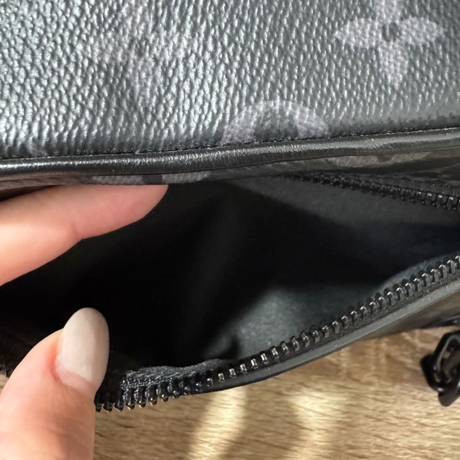 LV Mini Soft Trunk 黑灰老花箱包-9
