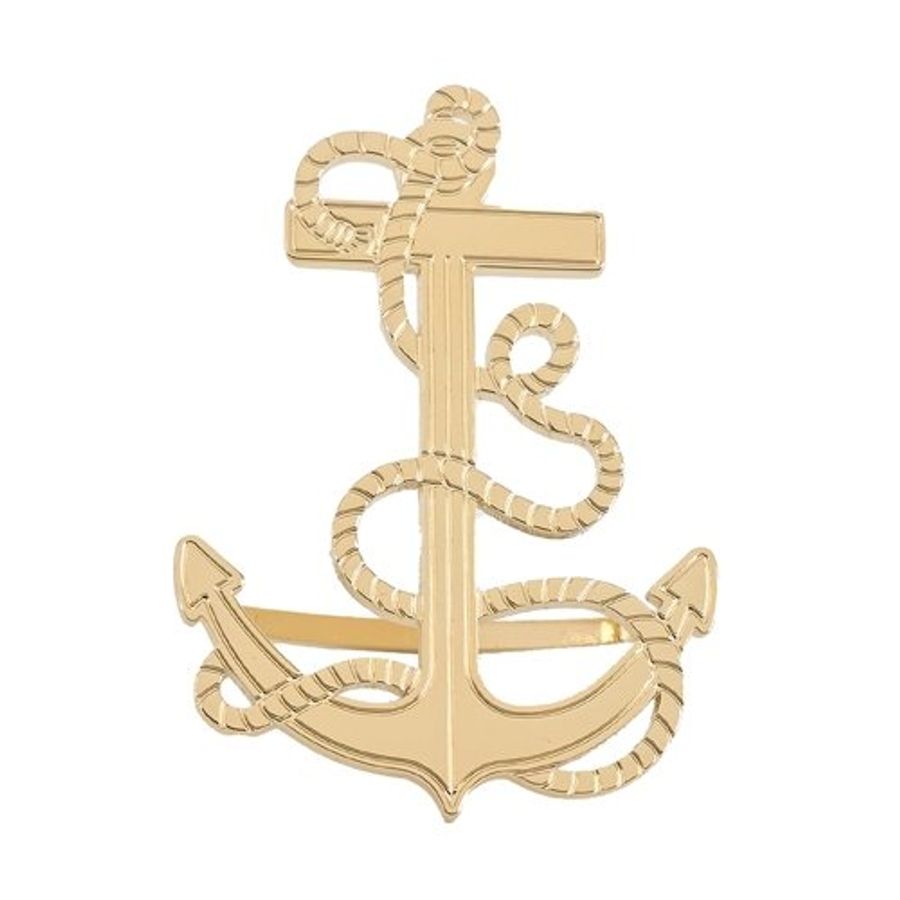 HERMES 愛馬仕 全新 金屬 Scarf Ring Ancre Marine 70 絲巾環 絲巾扣  (適合70cm絲巾)-0