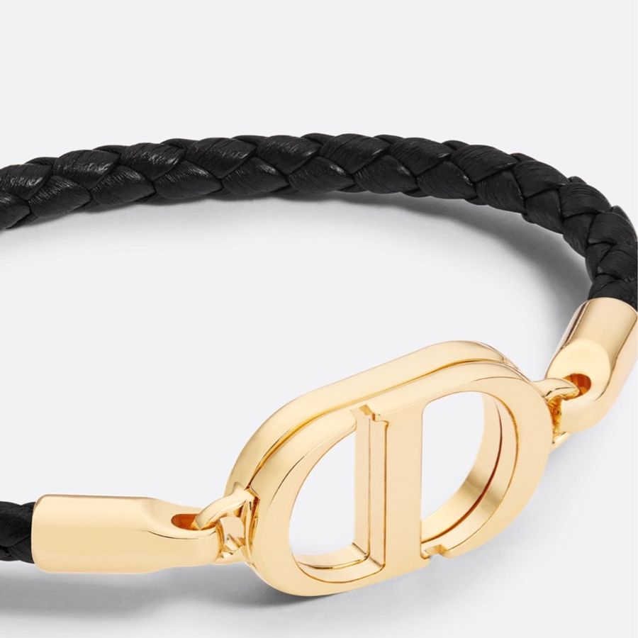 Dior 迪奧 30 Montaigne 皮革手鏈 CD logo手環-1