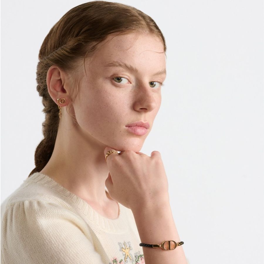 Dior 迪奧 30 Montaigne 皮革手鏈 CD logo手環-3