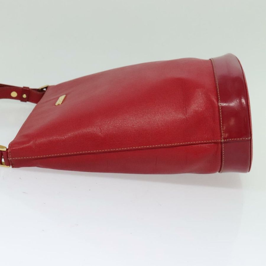 【日本直送】Burberrys 紅色金色皮革單肩包 正品 BA1011-2
