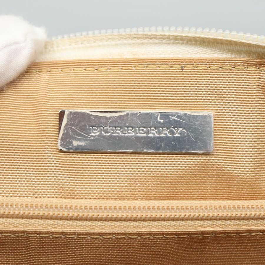 【日本直送】BURBERRY Nova 格紋手提包 帆布 米色 正品 BA1007-9