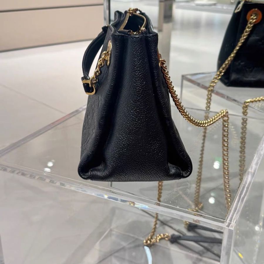 芯片款❤️ LV #黑金 #全皮 #老花 #鏈條包-24