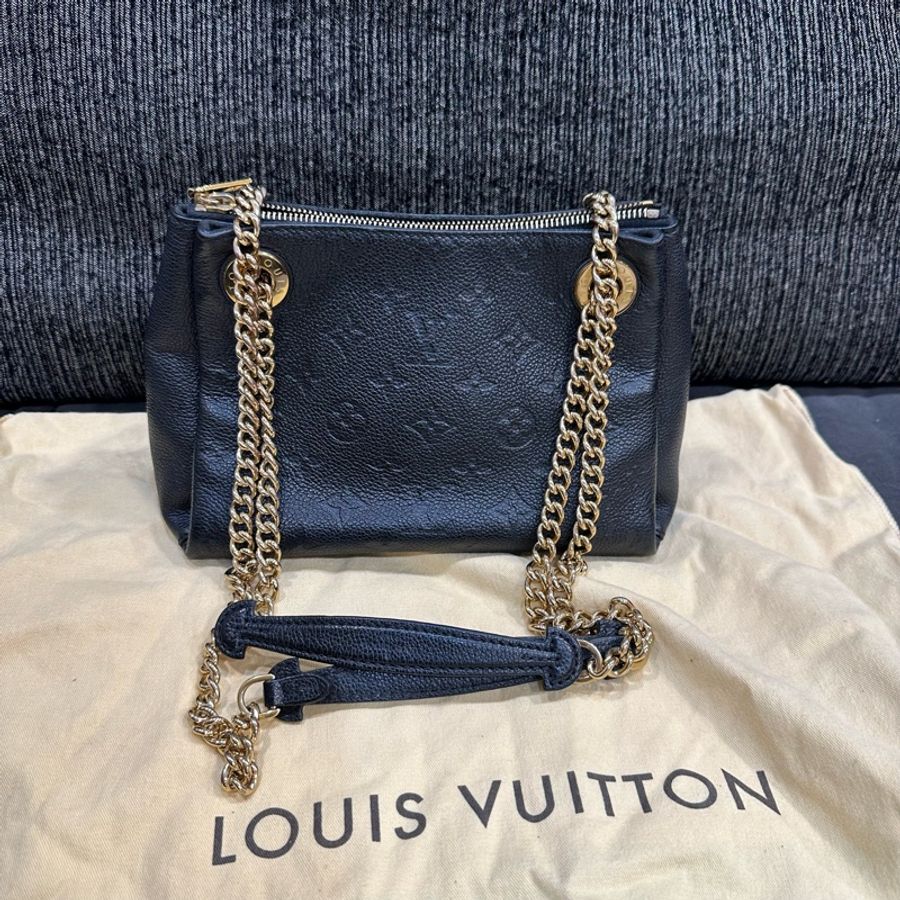 芯片款❤️ LV #黑金 #全皮 #老花 #鏈條包-8