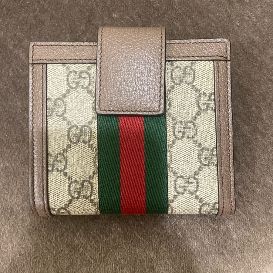 GUCCI 經典款 523173中夾 大容量!綠紅綠+Logo-6