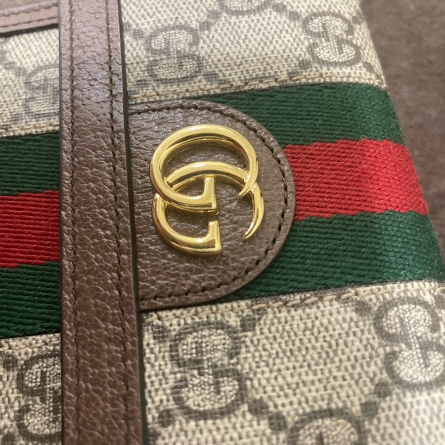 GUCCI 經典款 523173中夾 大容量!綠紅綠+Logo-15
