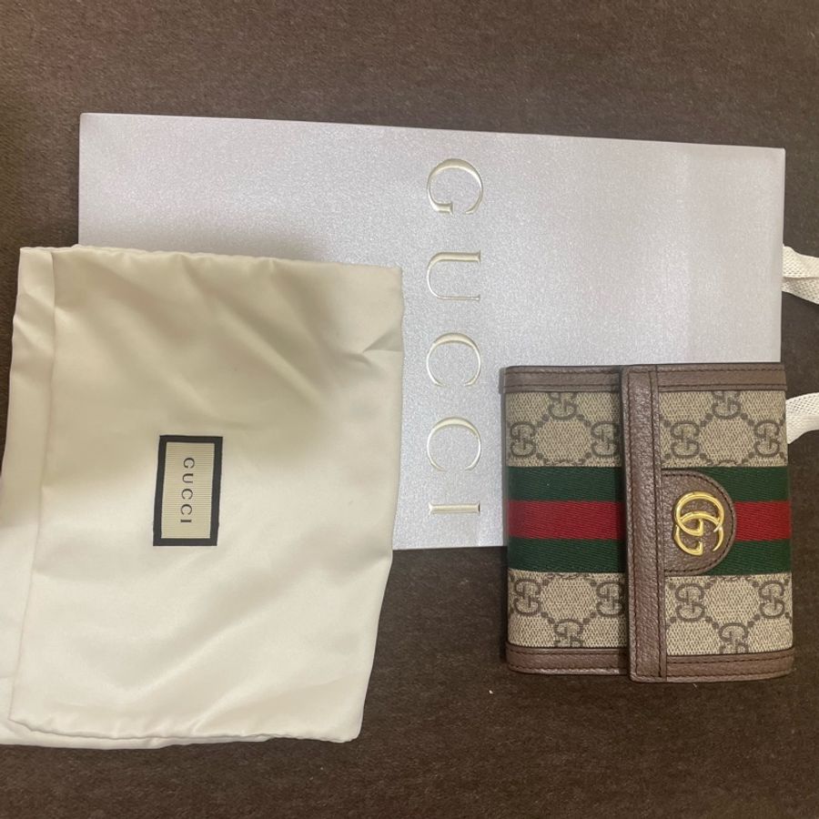 GUCCI 經典款 523173中夾 大容量!綠紅綠+Logo-17