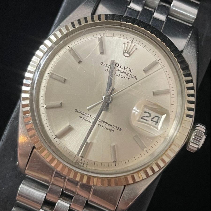 【ROLEX Datejust 1601】鋸齒圈 / 銀面 / COSC證書＋盒＋保卡夾 / Cal.1570老勞經典-6
