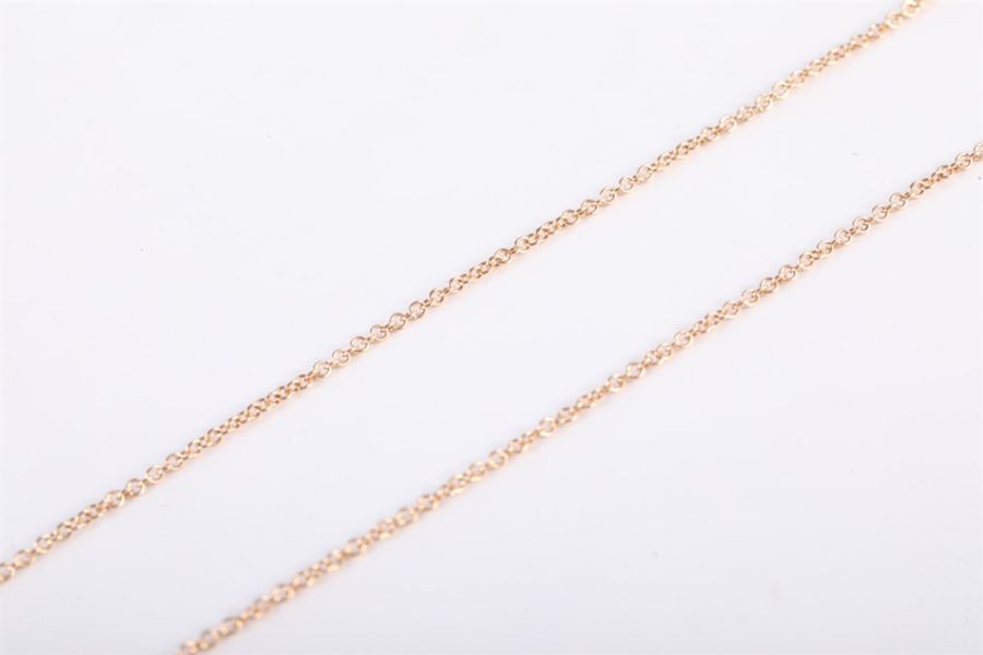 TIFFANY&CO(蒂芙尼)Tiffany T系列 18K金微笑項鍊 大號 18K黃金 項鍊 玫瑰金-3