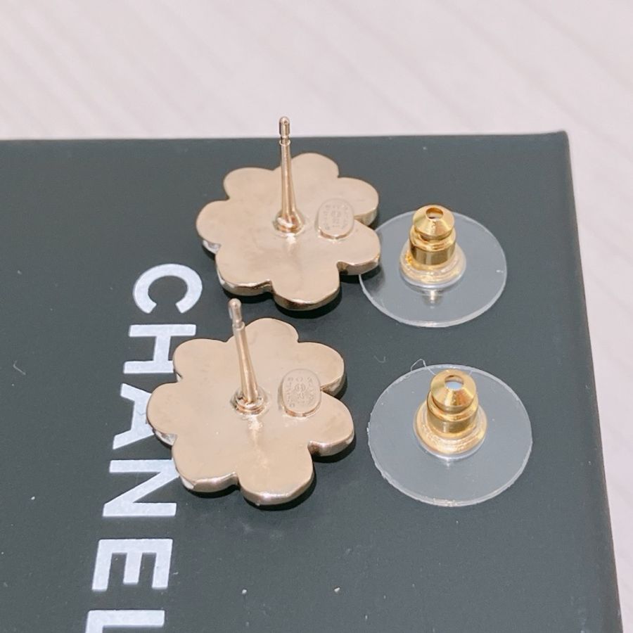 TK1632 CHANEL 香奈兒經典CC字花花耳環CC LOGO FLOWER EARRINGS-14