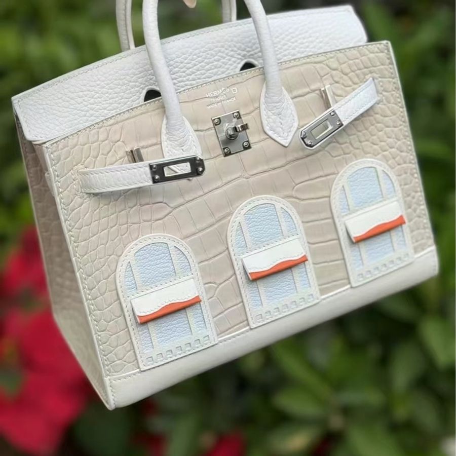 Brand new Hermes Birkin 20 Snow ❄️ Faubourg 白房子🏠 初雪 全新全套-1