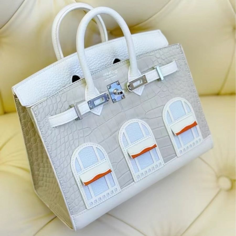 Brand new Hermes Birkin 20 Snow ❄️ Faubourg 白房子🏠 初雪 全新全套-2