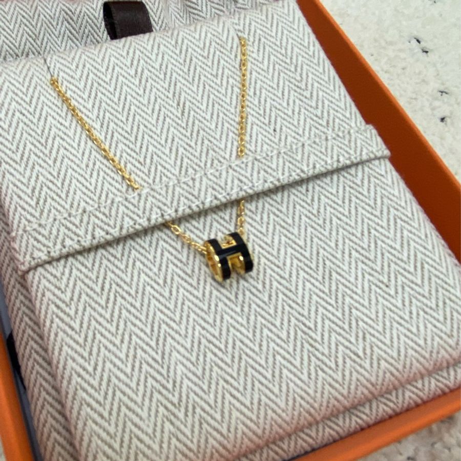 🐯Hermes poph mini項鍊黑金-4