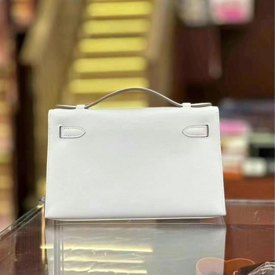 全新全套 W刻 Hermes mini kelly M4 奶灰色 金扣 W stamp !!!!in stock 現貨好價格! ! 問價秒-3