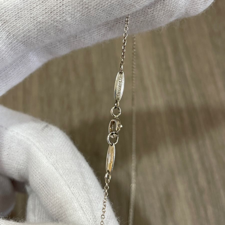 Tiffany & Co. 925純銀水滴項鍊 鎖骨鏈-6