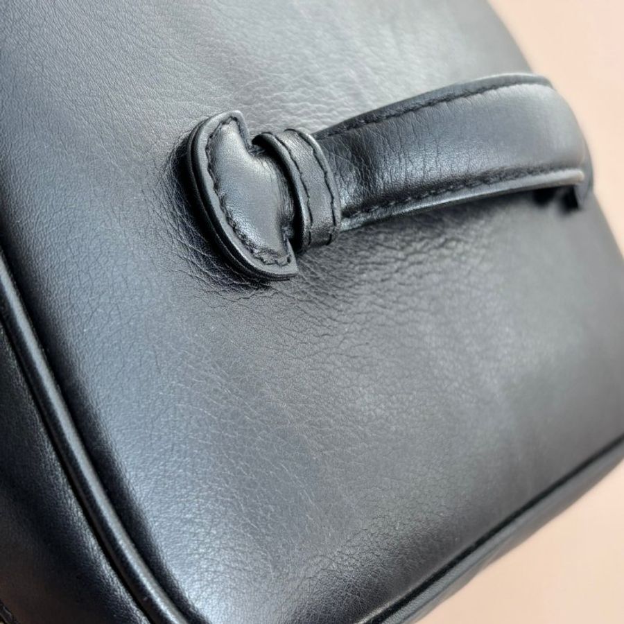 ::CHANEL:: Vintage Vanity Case 黑色皮革手提化妝箱包-31